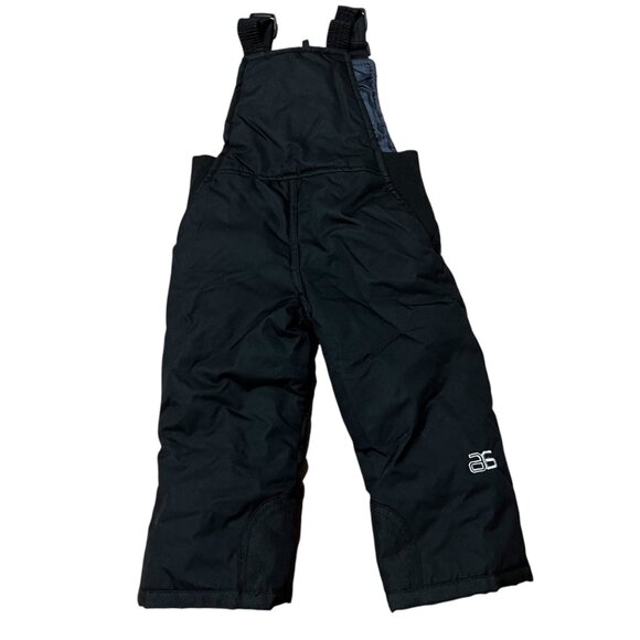 Arctix Kids Black Insulated Snow Bib Overalls With Adjustable Straps & Reinforce - Picture 2 of 3